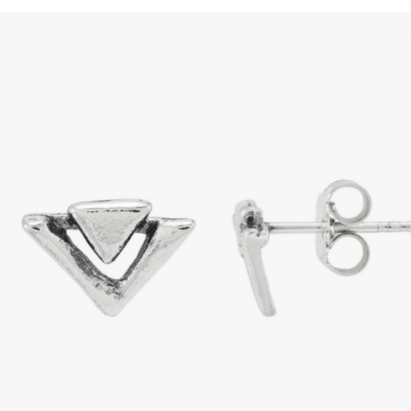 NEW Silpada Cosmic World Stud Earrings 0.925 Sterling Silver Feminine Celeb - Picture 1 of 8